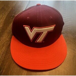 Virginia Tech Hokies Nike Hat Adult Adjustable Back Flat Bill Breathable